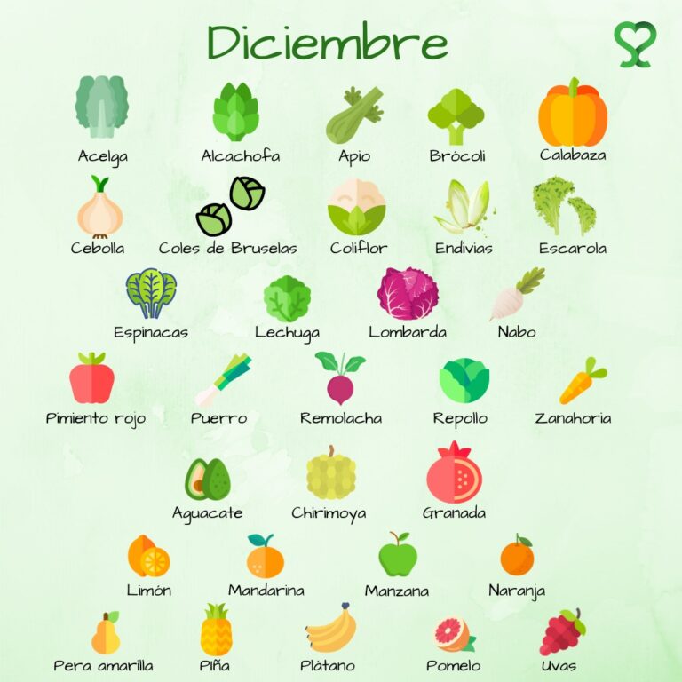 Frutas Y Verduras De Temporada Diciembre Sohaila Sadeq